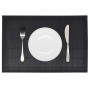 6 black bamboo placemats 30x45 cm by vidaXL, Placemats - Ref: Foro24-242109, Price: 14,17 €, Discount: %