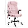 Sillón de oficina de masaje terciopelo rosa de , Sillas de oficina - Ref: Foro24-20574, Precio: 248,88 €, Descuento: %