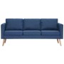 3-Sitzer-Sofa aus blauem Stoff von , Sofas - Ref: Foro24-281356, Preis: 364,03 €, Rabatt: %