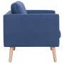 3-Sitzer-Sofa aus blauem Stoff von , Sofas - Ref: Foro24-281356, Preis: 364,03 €, Rabatt: %