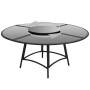 Set comedor de jardín 7 piezas y cojines ratán sintético negro de , Conjuntos de jardín - Ref: Foro24-43098, Precio: 1,00 €, ...