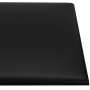 Wall panels 12 pcs black synthetic leather 60x30 cm 2.16 m² by , Wall covering - Ref: Foro24-343855, Price: 67,57 €, Discount: %