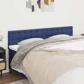 Headboards 2 units of blue fabric 80x5x78/88 cm by , Headboards and footboards - Ref: Foro24-346482, Price: 66,99 €, Discount: %