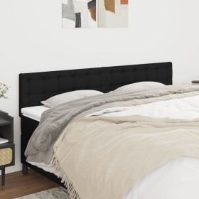 Headboards 2 units of black fabric 100x5x78/88 cm by , Headboards and footboards - Ref: Foro24-346518, Price: 59,50 €, Discou...