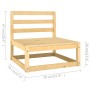 Garden lounge set 3 pieces solid pine wood by , Garden sets - Ref: Foro24-3075469, Price: 174,88 €, Discount: %