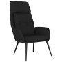 Sillón de relax con taburete tela de microfibra negro de , Sillones - Ref: Foro24-3097738, Precio: 151,99 €, Descuento: %