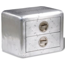 Aviator-style side table with 2 vintage drawers. by vidaXL, Side tables - Ref: Foro24-242116, Price: 193,66 €, Discount: %