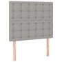 Headboards 2 units of light gray fabric 80x5x78/88 cm by , Headboards and footboards - Ref: Foro24-3116740, Price: 66,48 €, D...