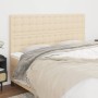 Cabeceros 4 unidades de tela color crema 80x5x78/88 cm de , Cabeceros y pies de cama - Ref: Foro24-3116777, Precio: 123,71 €,...