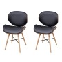 Dining chairs 2 pcs synthetic leather and curved wood by vidaXL, dining chairs - Ref: Foro24-241688, Price: 142,63 €, Discoun...