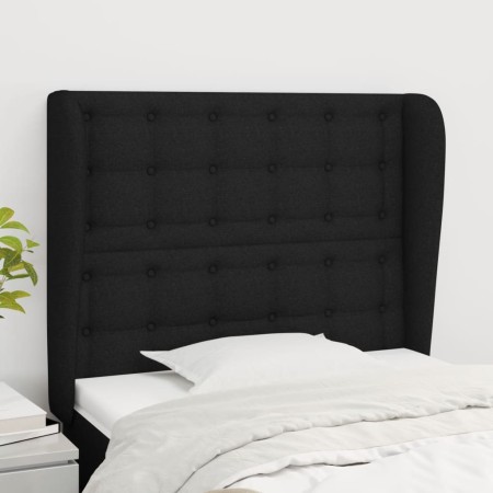 Headboard with black fabric ears 83x23x118/128 cm by , Headboards and footboards - Ref: Foro24-3118366, Price: 78,99 €, Disco...