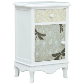 White and gray MDF bedside table 40x30x62 cm by vidaXL, Nightstands - Ref: Foro24-285771, Price: 86,99 €, Discount: %