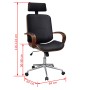 Swivel office chair curved wood and artificial leather by vidaXL, Office chairs - Ref: Foro24-241686, Price: 249,03 €, Discou...