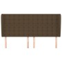 Headboard with dark brown fabric ears 203x23x118/128 cm by , Headboards and footboards - Ref: Foro24-3118415, Price: 149,59 €...