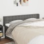 Dark gray fabric headboard 203x16x78/88 cm by , Headboards and footboards - Ref: Foro24-3119225, Price: 84,99 €, Discount: %