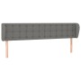 Dark gray fabric headboard 203x16x78/88 cm by , Headboards and footboards - Ref: Foro24-3119225, Price: 84,99 €, Discount: %