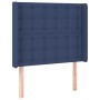 Headboard with blue fabric ears 83x16x118/128 cm by , Headboards and footboards - Ref: Foro24-3119994, Price: 75,99 €, Discou...