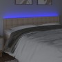 Cabecero con LED cuero sintético color capuchino 200x5x78/88 cm de , Cabeceros y pies de cama - Ref: Foro24-3121725, Precio: ...