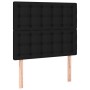 Headboard with LED lights black fabric 80x5x118/128 cm by , Headboards and footboards - Ref: Foro24-3122834, Price: 62,64 €, ...