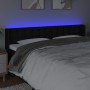 Cabecero con LED de tela negro 163x16x78/88 cm de , Cabeceros y pies de cama - Ref: Foro24-3123678, Precio: 78,99 €, Descuent...