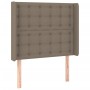 Cabecero con LED de tela gris taupe 83x16x118/128 cm de , Cabeceros y pies de cama - Ref: Foro24-3124460, Precio: 83,53 €, De...