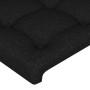 Cabecero con LED de tela negro 203x16x118/128 cm de , Cabeceros y pies de cama - Ref: Foro24-3124506, Precio: 130,96 €, Descu...