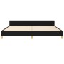 Estructura de cama con cabecero de tela negro 200x200 cm de , Camas y somieres - Ref: Foro24-3125407, Precio: 228,51 €, Descu...