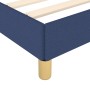 Bed frame with blue fabric headboard 200x200 cm by , Beds and slatted bases - Ref: Foro24-3125411, Price: 258,44 €, Discount: %