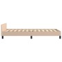 Estructura de cama cabecero cuero sintético capuchino 90x200 cm de , Camas y somieres - Ref: Foro24-3125554, Precio: 168,00 €...