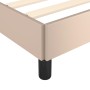 Estructura de cama cabecero cuero sintético capuchino 200x200cm de , Camas y somieres - Ref: Foro24-3125596, Precio: 247,06 €...