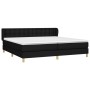 Cama box spring con colchón tela negro 200x200 cm de , Camas y somieres - Ref: Foro24-3127151, Precio: 557,36 €, Descuento: %