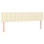 Cama box spring con colchón cuero sintético crema 200x200 cm de , Camas y somieres - Ref: Foro24-3127333, Precio: 632,04 €, D...