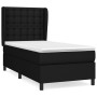 Cama box spring con colchón tela negro 100x200 cm de , Camas y somieres - Ref: Foro24-3128263, Precio: 364,97 €, Descuento: %