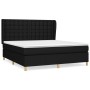 Box spring bed with black fabric mattress 160x200 cm by , Beds and slatted bases - Ref: Foro24-3128855, Price: 572,86 €, Disc...