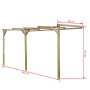 Pérgola cobertizo de madera 2x4x2,2 m de vidaXL, Pérgolas, arcos y enrejados de jardín - Ref: Foro24-41710, Precio: 247,03 €,...