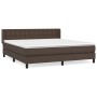 Box spring bed with brown synthetic leather mattress 180x200 cm by , Beds and slatted bases - Ref: Foro24-3130796, Price: 576...