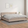 Box spring bed with cappuccino synthetic leather mattress 200x200cm by , Beds and slatted bases - Ref: Foro24-3130804, Price:...