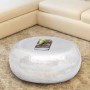 Silver hammered aluminum round coffee table by vidaXL, Coffee table - Ref: Foro24-242322, Price: 222,10 €, Discount: %