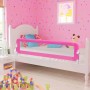 Barandilla de seguridad cama de niño 150x42 cm rosa de vidaXL, Barandillas de seguridad - Ref: Foro24-10102, Precio: 37,62 €,...