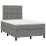 Boxspringbett mit Matratze und dunkelgrauem LED-Stoff 120x200 cm von , Betten und Lattenroste - Ref: Foro24-3135182, Preis: 4...