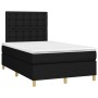 Box spring bed with LED mattress black fabric 120x200 cm by , Beds and slatted bases - Ref: Foro24-3135743, Price: 394,74 €, ...