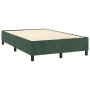 Cama box spring colchón y LED terciopelo verde oscuro 120x200cm de , Camas y somieres - Ref: Foro24-3136356, Precio: 457,02 €...