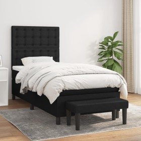 Box spring bed with black fabric mattress 80x200 cm by , Beds and slatted bases - Ref: Foro24-3136871, Price: 337,99 €, Disco...