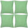 4 fundas verde manzana para cojines de algodón, 40 x 40 cm de vidaXL, Cojines - Ref: Foro24-130925, Precio: 22,64 €, Descuent...