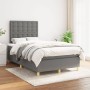 Box spring bed with dark gray fabric mattress 120x200 cm by , Beds and slatted bases - Ref: Foro24-3142642, Price: 388,72 €, ...