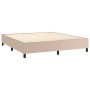 Cama box spring con colchón cuero sintético capuchino 180x200cm de , Camas y somieres - Ref: Foro24-3142862, Precio: 666,95 €...