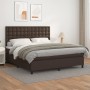 Box spring bed with brown synthetic leather mattress 180x200 cm by , Beds and slatted bases - Ref: Foro24-3142860, Price: 662...