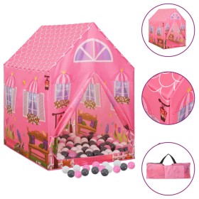 Tienda de juegos para niños con 250 bolas rosa 69x94x104 cm de , Tiendas y túneles de juego - Ref: Foro24-3107750, Precio: 64...