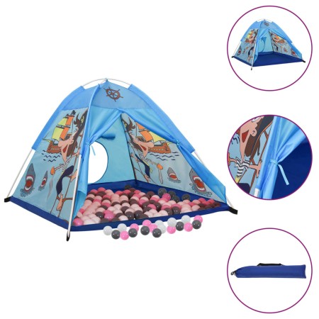 Kinderspielzelt mit 250 Bällen blau 120x120x90 cm von , Spielzelte und Tunnel - Ref: Foro24-3107744, Preis: 52,68 €, Rabatt: %