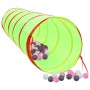 Túnel de juegos para niños con 250 bolas poliéster verde 175 cm de , Tiendas y túneles de juego - Ref: Foro24-3107759, Precio...